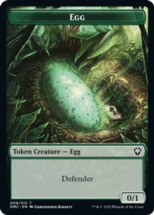 Snake // Egg Double-Sided Token [Dominaria United Commander Tokens] | Pandora's Boox