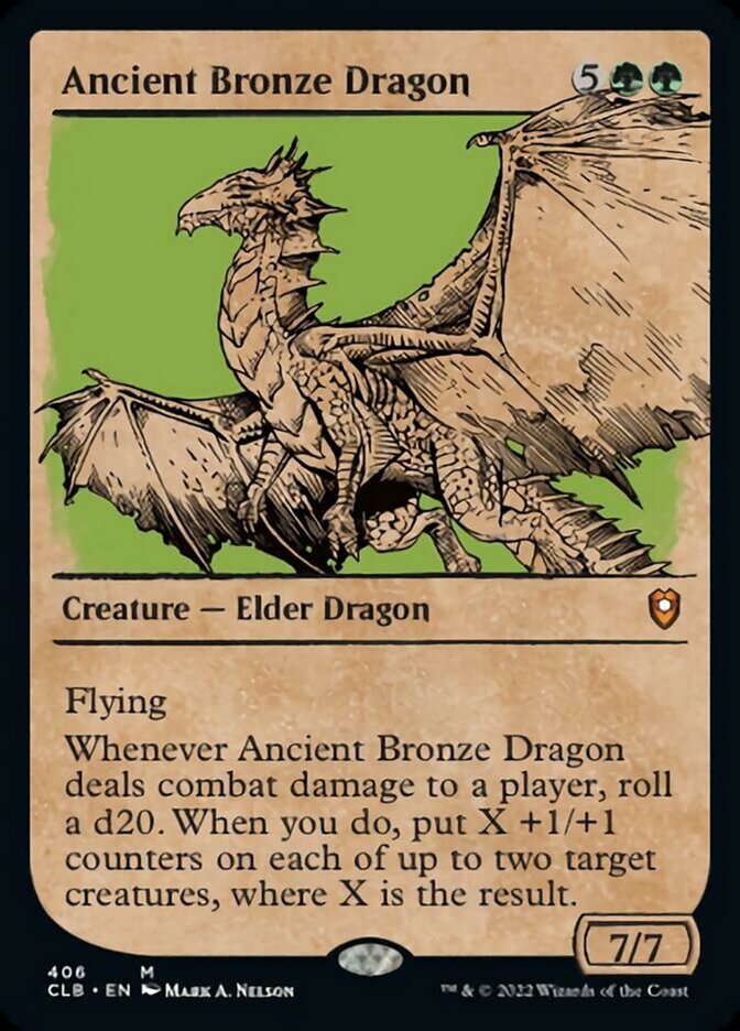 Ancient Bronze Dragon (Showcase) [Commander Legends: Battle for Baldur's Gate] | Pandora's Boox