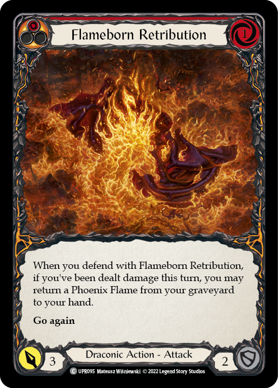 Flameborn Retribution [UPR095] (Uprising)  Rainbow Foil | Pandora's Boox