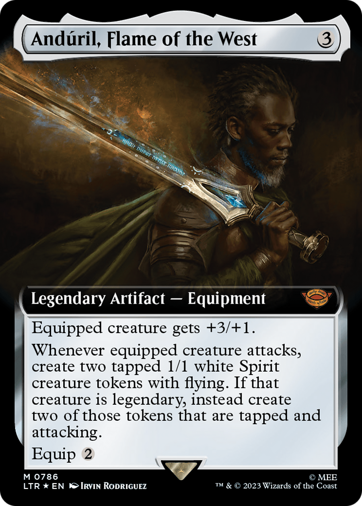 Anduril, Flame of the West (Extended Art) (Surge Foil) [The Lord of the Rings: Tales of Middle-Earth] | Pandora's Boox