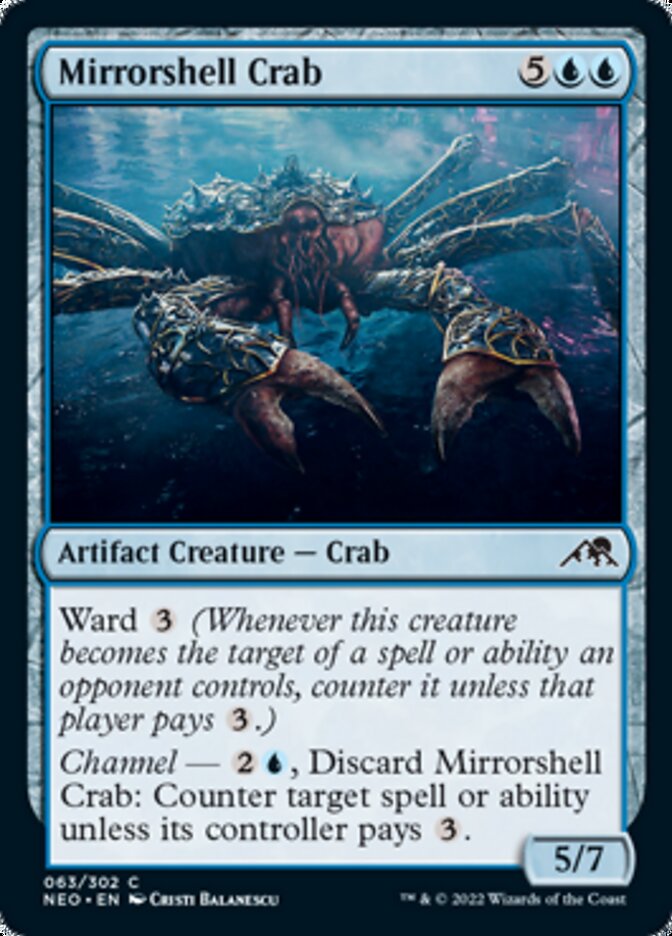 Mirrorshell Crab [Kamigawa: Neon Dynasty] | Pandora's Boox