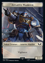 Astartes Warrior // Clue Double-Sided Token (Surge Foil) [Warhammer 40,000 Tokens] | Pandora's Boox