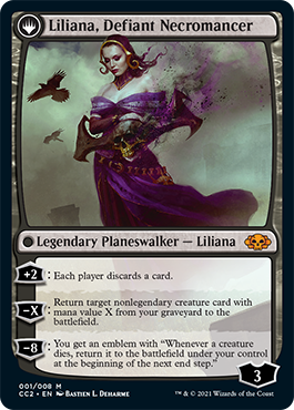 Liliana, Heretical Healer // Liliana, Defiant Necromancer [Commander Collection: Black] | Pandora's Boox