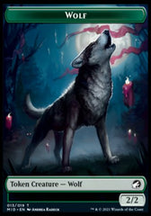 Wolf // Treefolk Double-Sided Token [Innistrad: Midnight Hunt Tokens] | Pandora's Boox
