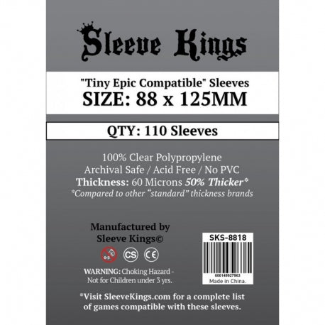 Sleeve Kings: Tiny Epic compatible Sleeves | Pandora's Boox