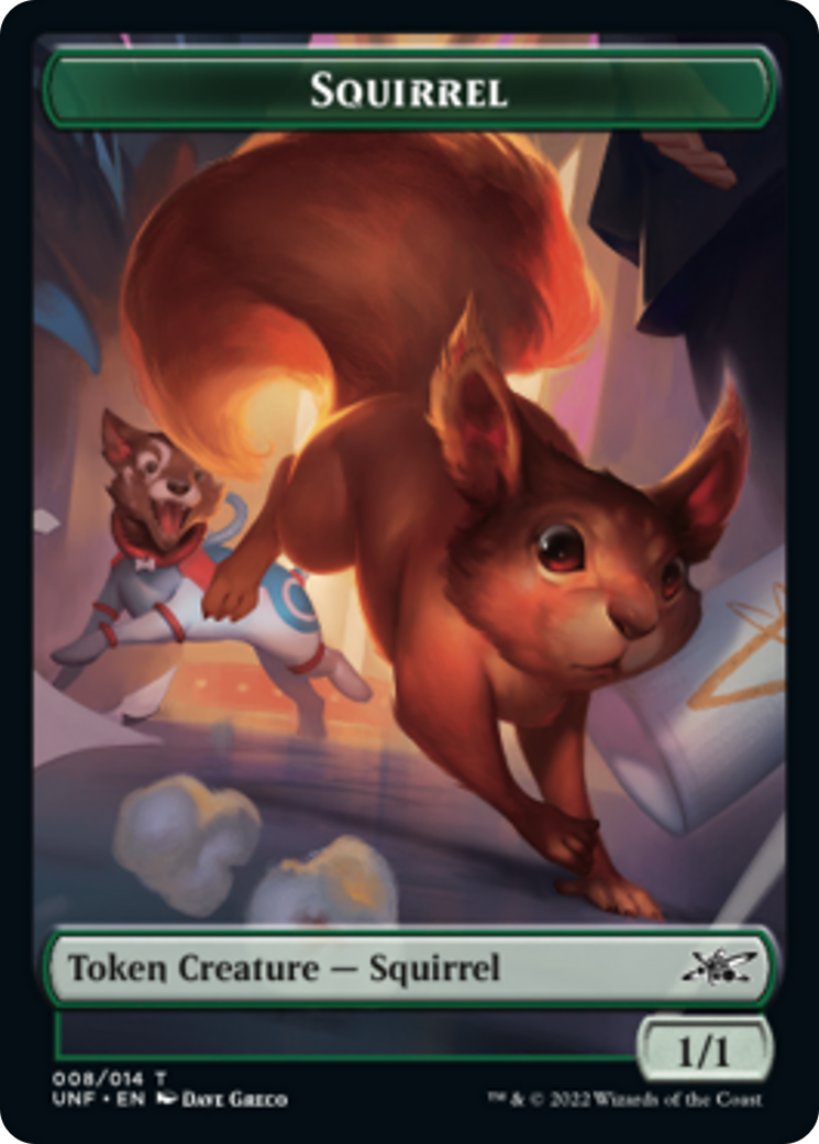 Squirrel // Storm Crow Double-Sided Token [Unfinity Tokens] | Pandora's Boox