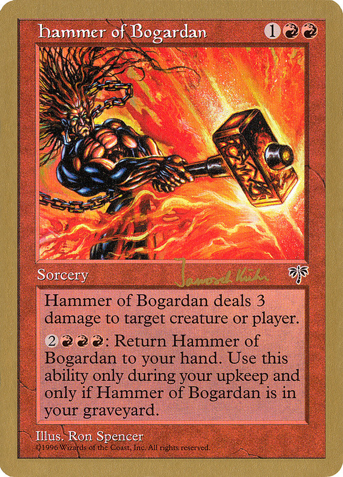Hammer of Bogardan (Janosch Kuhn) [World Championship Decks 1997] | Pandora's Boox