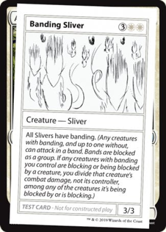 Banding Sliver (2021 Edition) [Mystery Booster Playtest Cards] | Pandora's Boox