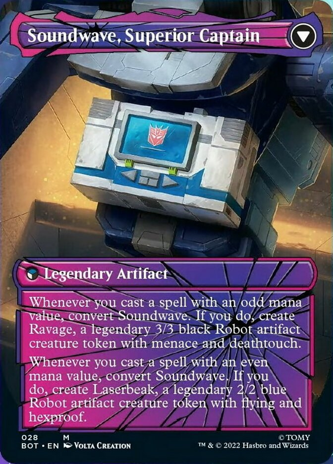 Soundwave, Sonic Spy // Soundwave, Superior Captain (Shattered Glass) [Transformers] | Pandora's Boox