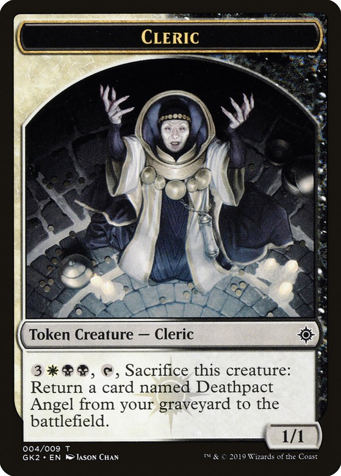Cleric // Treasure Double-Sided Token [Ravnica Allegiance Guild Kit Tokens] | Pandora's Boox