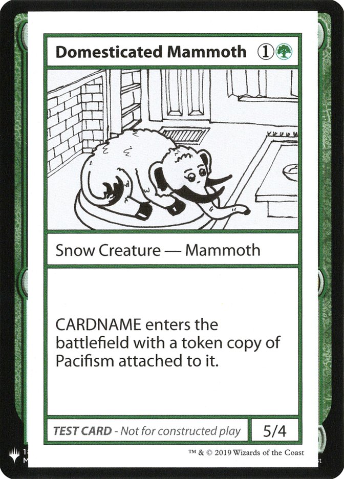 Domesticated Mammoth [Mystery Booster Playtest Cards] | Pandora's Boox