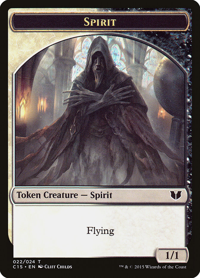 Spirit (022) // Angel Double-Sided Token [Commander 2015 Tokens] | Pandora's Boox