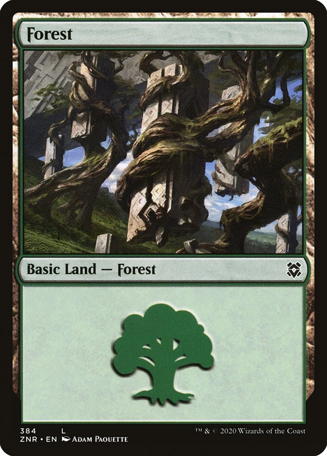 Forest (384) [Zendikar Rising] | Pandora's Boox