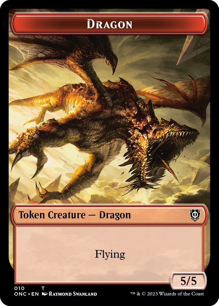 Kobolds of Kher Keep // Dragon Double-Sided Token [Phyrexia: All Will Be One Commander Tokens] | Pandora's Boox