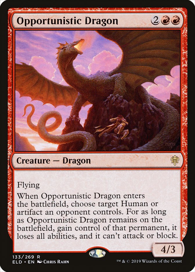 Opportunistic Dragon [Throne of Eldraine] | Pandora's Boox