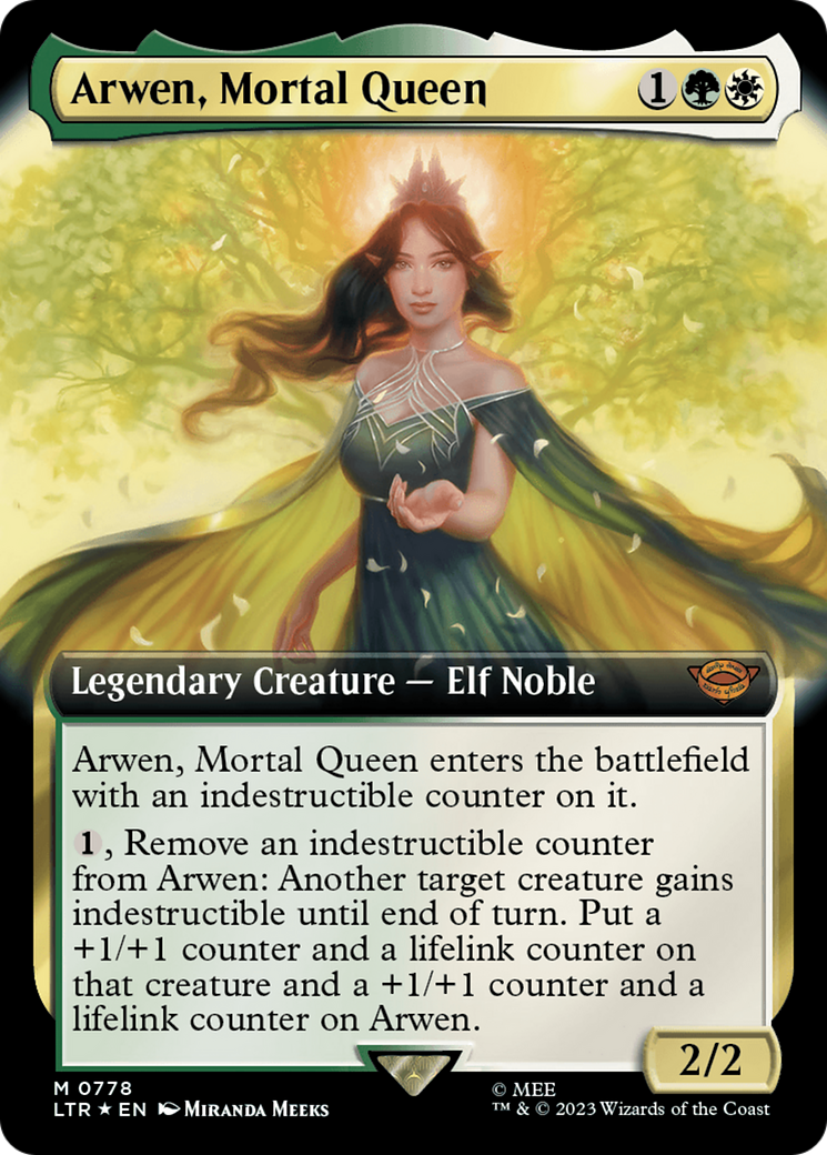 Arwen, Mortal Queen (Extended Art) (Surge Foil) [The Lord of the Rings: Tales of Middle-Earth] | Pandora's Boox