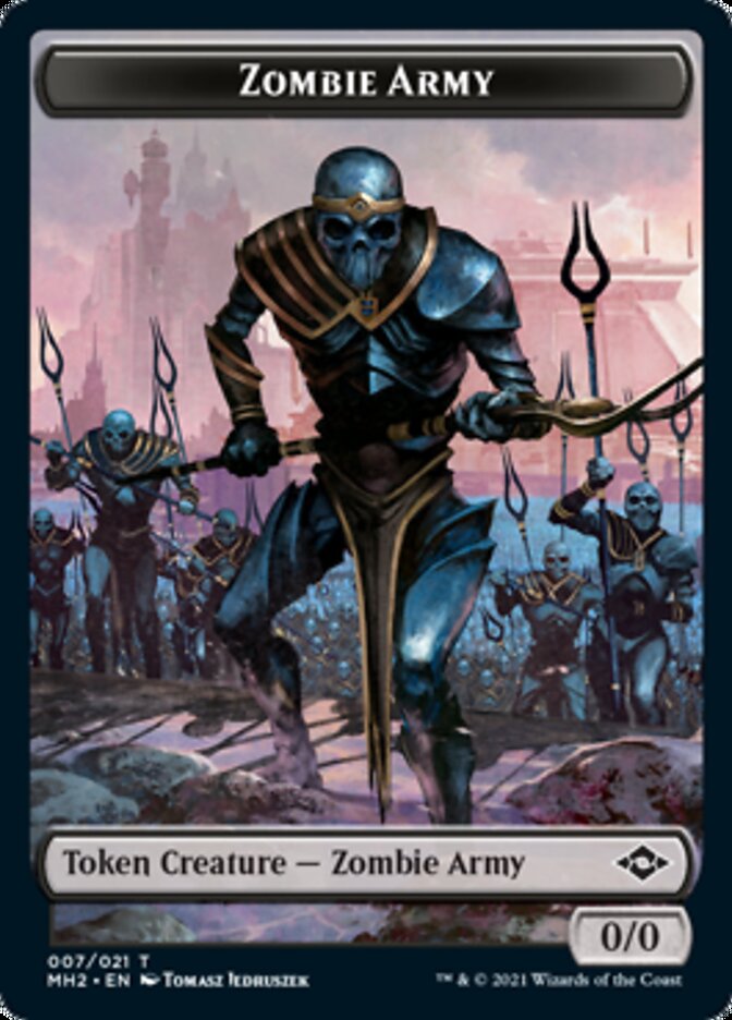 Squirrel // Zombie Army Double-Sided Token [Modern Horizons 2 Tokens] | Pandora's Boox