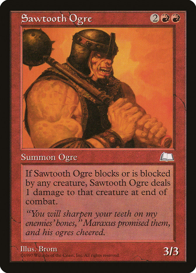 Sawtooth Ogre [Weatherlight] | Pandora's Boox