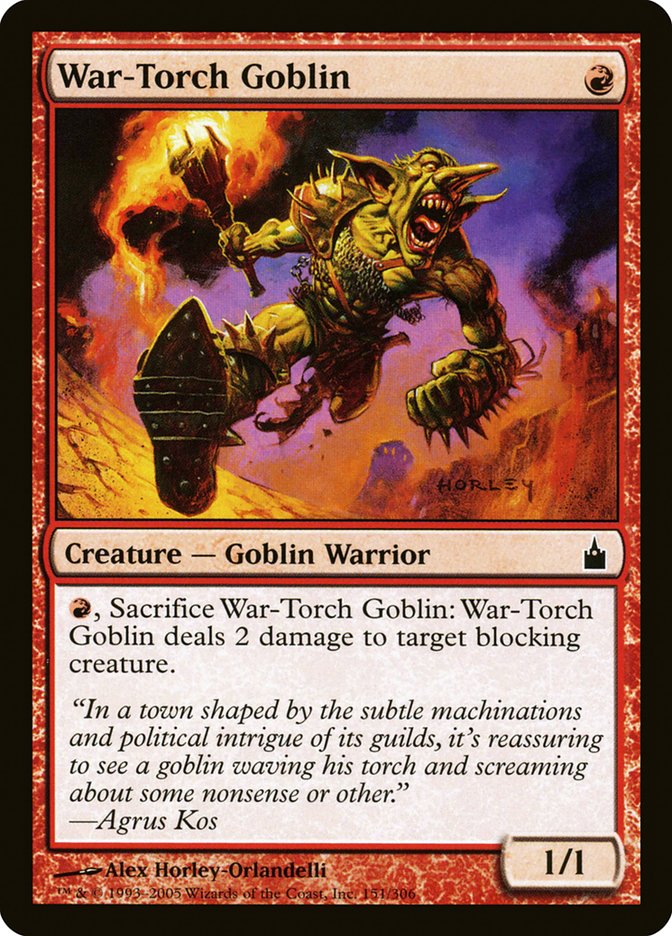 War-Torch Goblin [Ravnica: City of Guilds] | Pandora's Boox