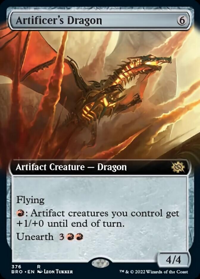 Artificer's Dragon (Extended Art) [The Brothers' War] | Pandora's Boox