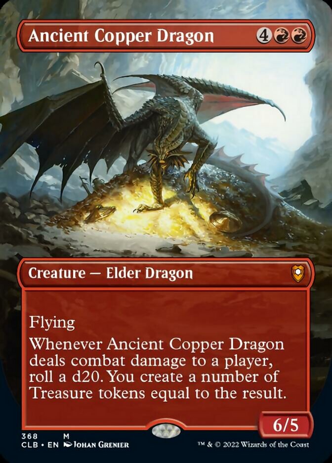Ancient Copper Dragon (Borderless Alternate Art) [Commander Legends: Battle for Baldur's Gate] | Pandora's Boox