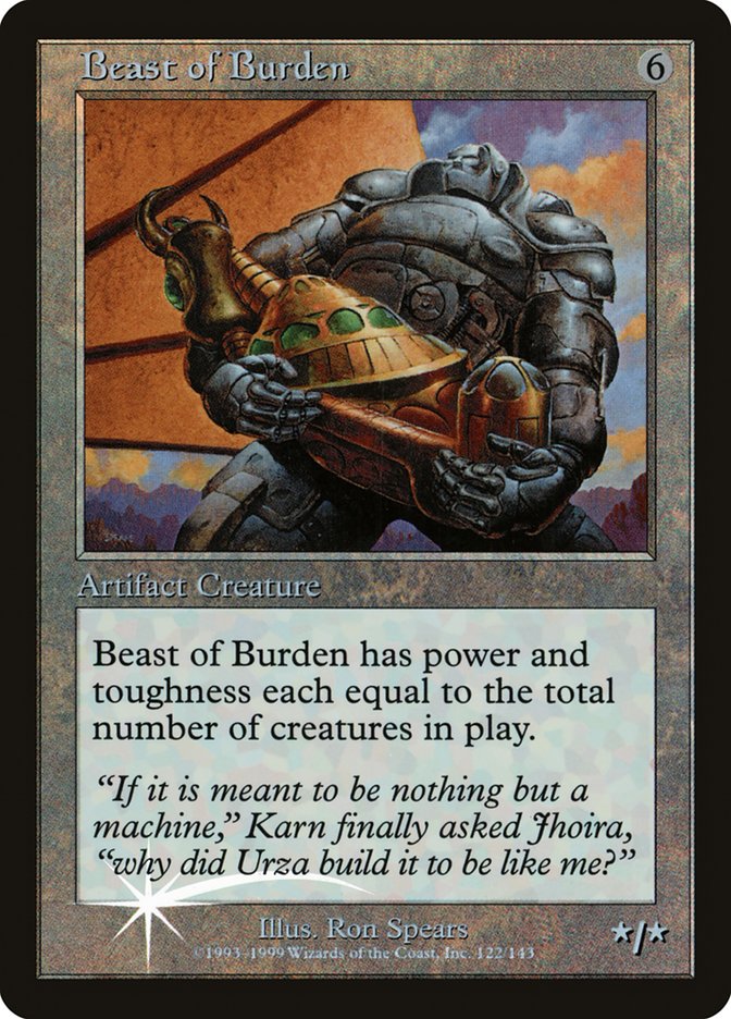 Beast of Burden (Misprinted) [Urza's Legacy Promos] | Pandora's Boox