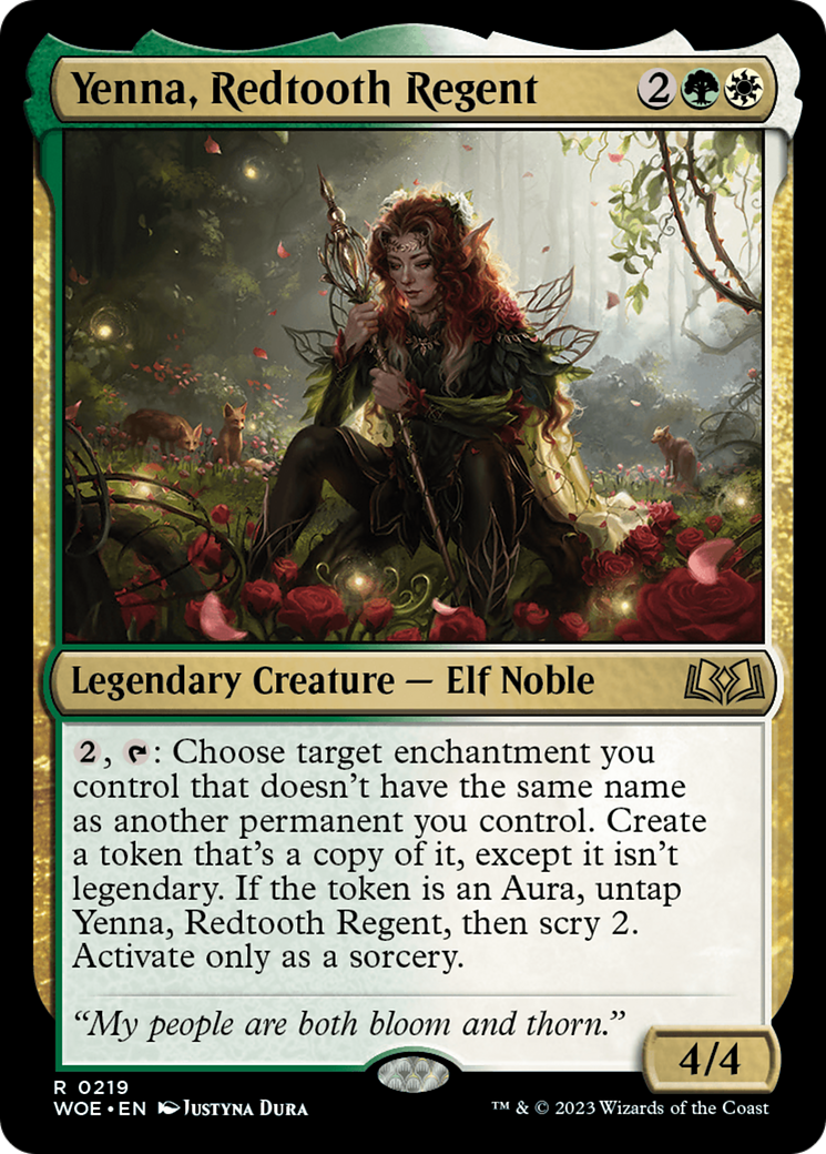 Yenna, Redtooth Regent [Wilds of Eldraine Prerelease Promos] | Pandora's Boox