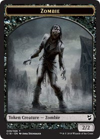 Zombie // Shapeshifter Double-Sided Token [Commander 2018 Tokens] | Pandora's Boox