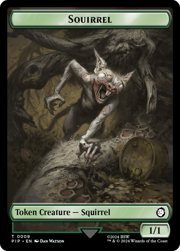 Radiation // Squirrel Double-Sided Token [Fallout Tokens] | Pandora's Boox