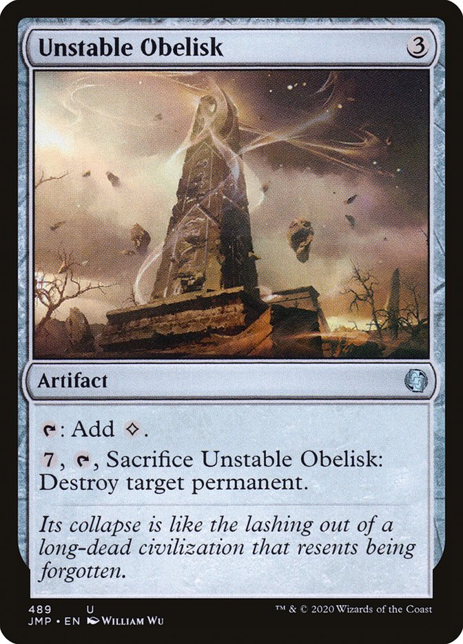 Unstable Obelisk [Jumpstart] | Pandora's Boox