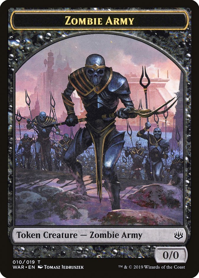 Zombie Army Token (010/019) [War of the Spark Tokens] | Pandora's Boox