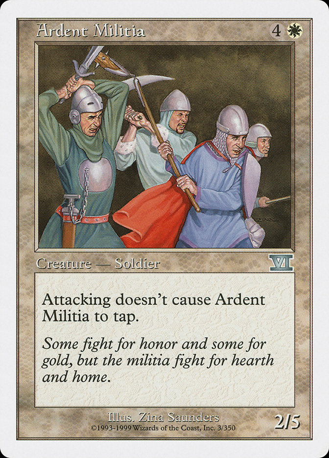 Ardent Militia [Classic Sixth Edition] | Pandora's Boox