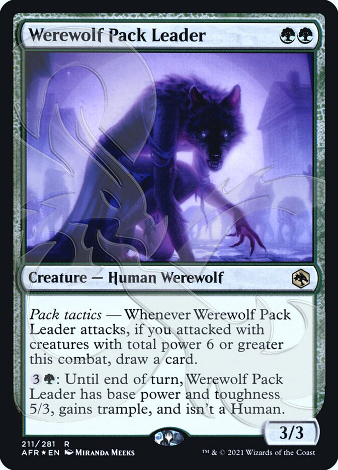 Werewolf Pack Leader (Ampersand Promo) [Dungeons & Dragons: Adventures in the Forgotten Realms Promos] | Pandora's Boox