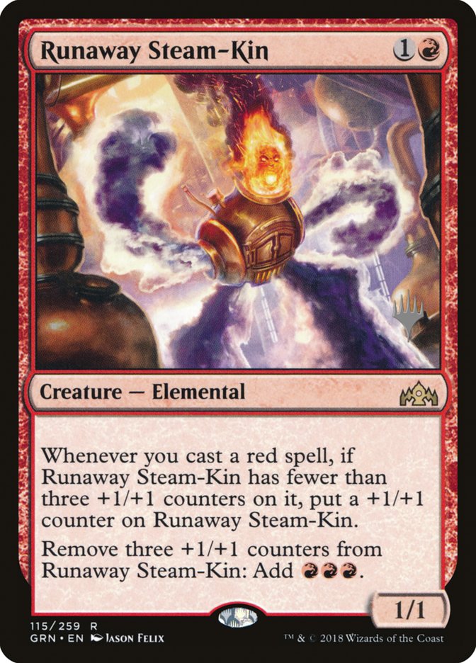 Runaway Steam-Kin (Promo Pack) [Guilds of Ravnica Promos] | Pandora's Boox
