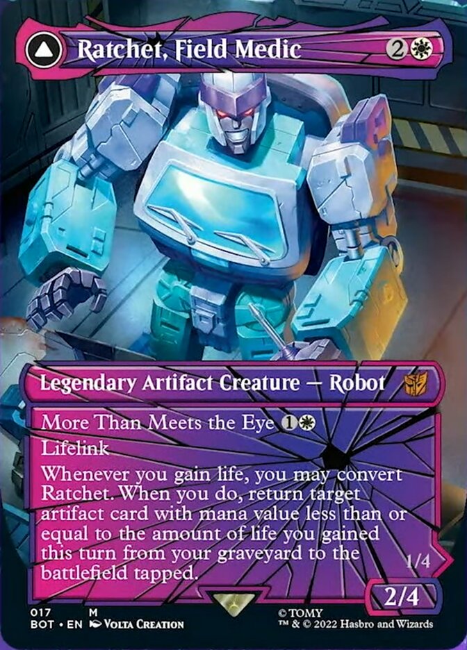 Ratchet, Field Medic // Ratchet, Rescue Racer (Shattered Glass) [Transformers] | Pandora's Boox