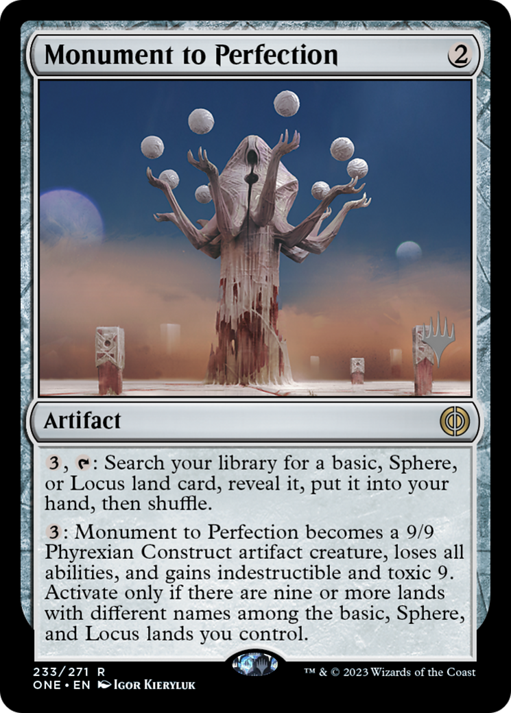 Monument to Perfection (Promo Pack) [Phyrexia: All Will Be One Promos] | Pandora's Boox
