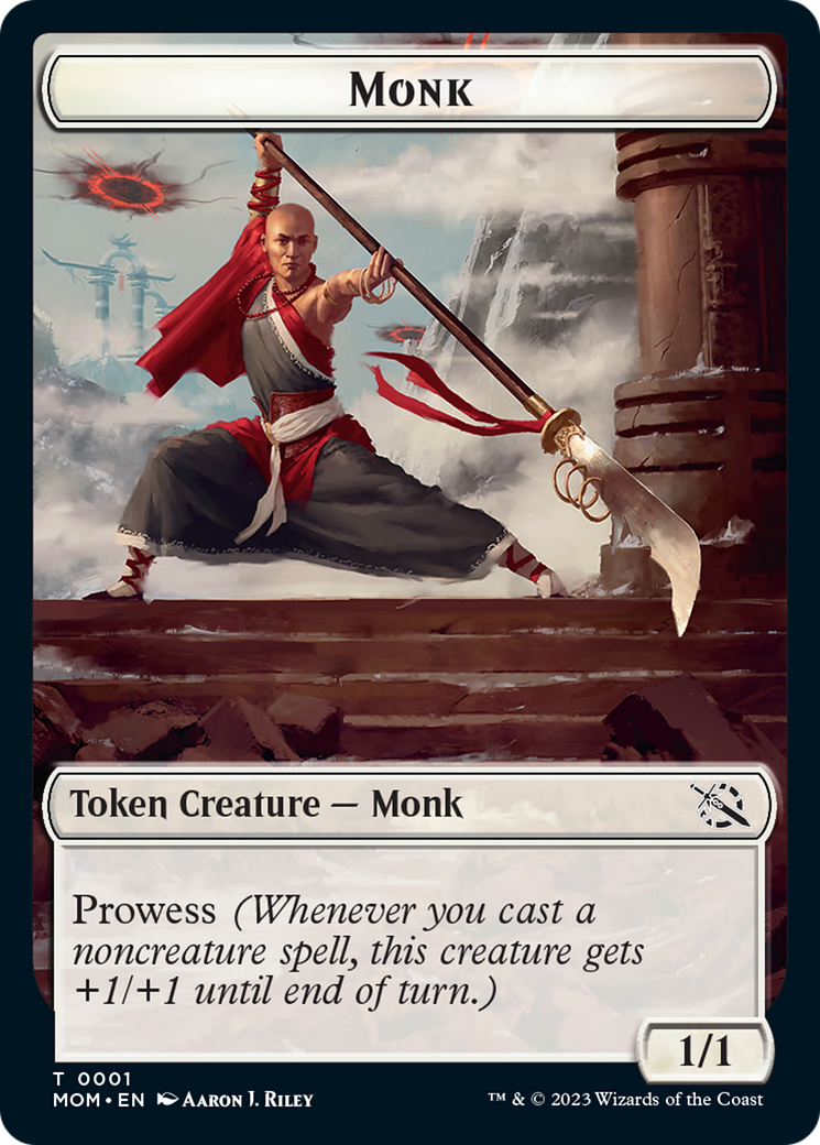Monk // Knight Double-Sided Token [March of the Machine Tokens] | Pandora's Boox