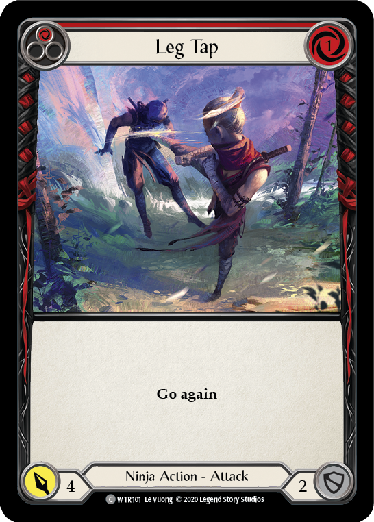 Leg Tap (Red) [WTR101] Unlimited Edition Rainbow Foil