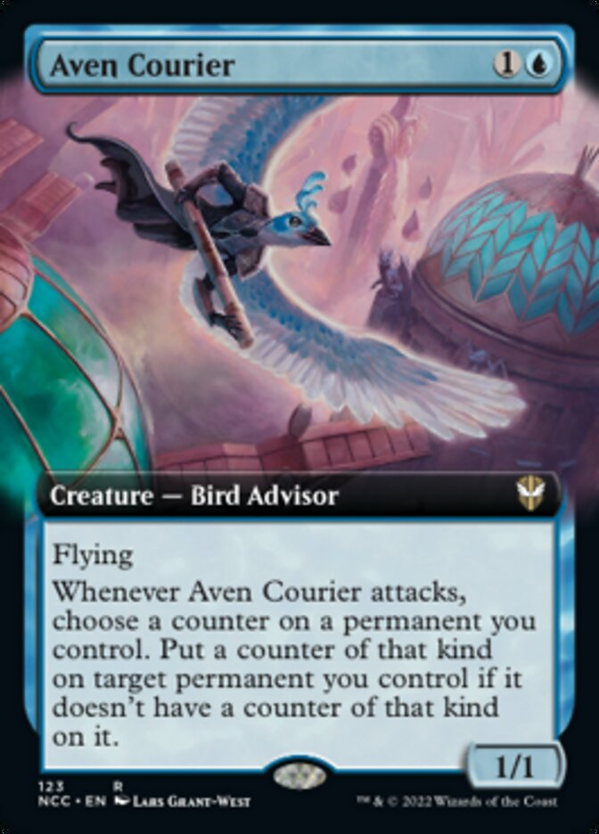 Aven Courier (Extended Art) [Streets of New Capenna Commander] | Pandora's Boox