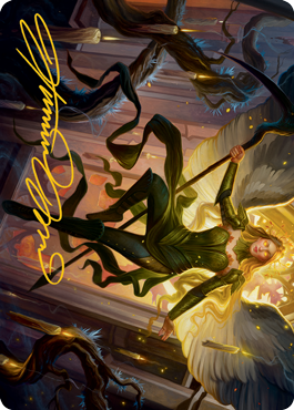 Sigarda, Champion of Light Art Card (Gold-Stamped Signature) [Innistrad: Midnight Hunt Art Series] | Pandora's Boox