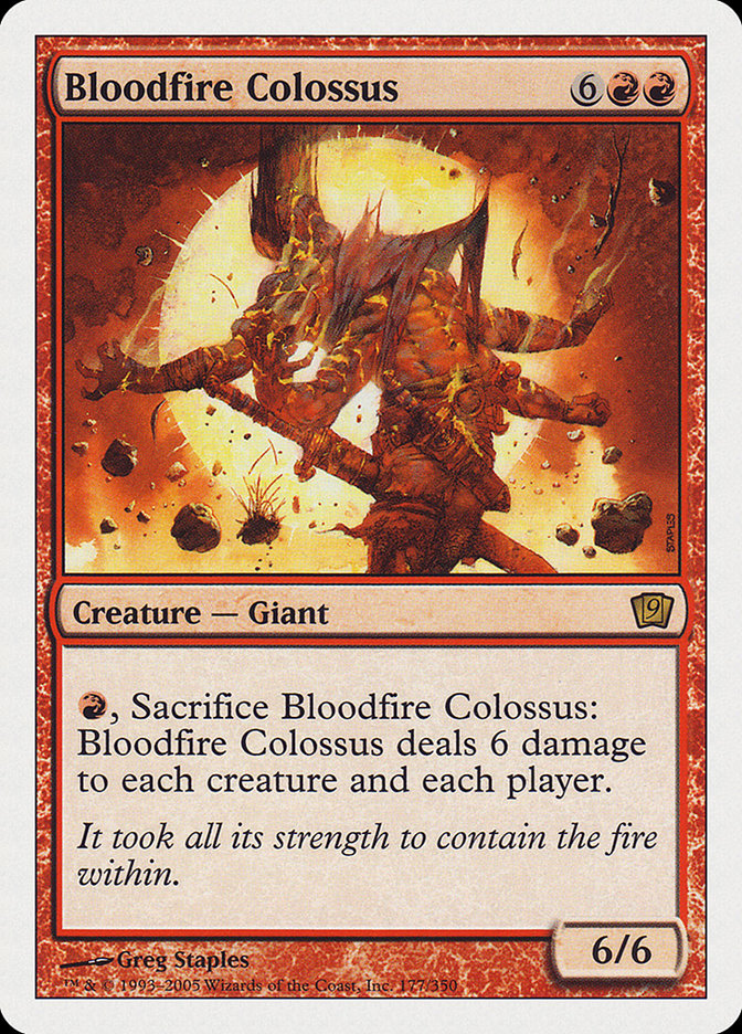 Bloodfire Colossus [Ninth Edition] | Pandora's Boox