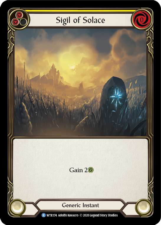Sigil of Solace (Yellow) [WTR174] Unlimited Edition Rainbow Foil