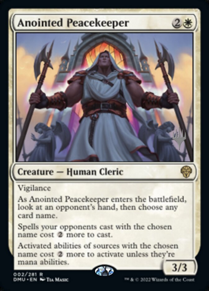 Anointed Peacekeeper (Promo Pack) [Dominaria United Promos] | Pandora's Boox