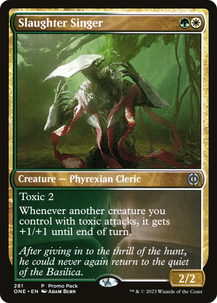 Slaughter Singer (Promo Pack) [Phyrexia: All Will Be One Promos] | Pandora's Boox