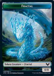 Pest // Fractal Token [Strixhaven: School of Mages Tokens]
