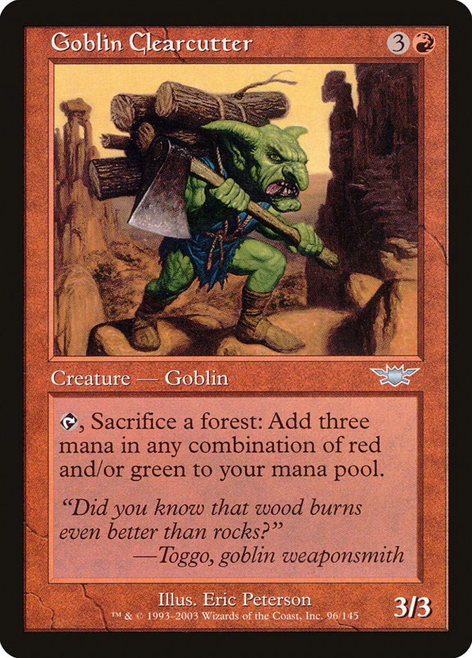 Goblin Clearcutter [Legions] | Pandora's Boox