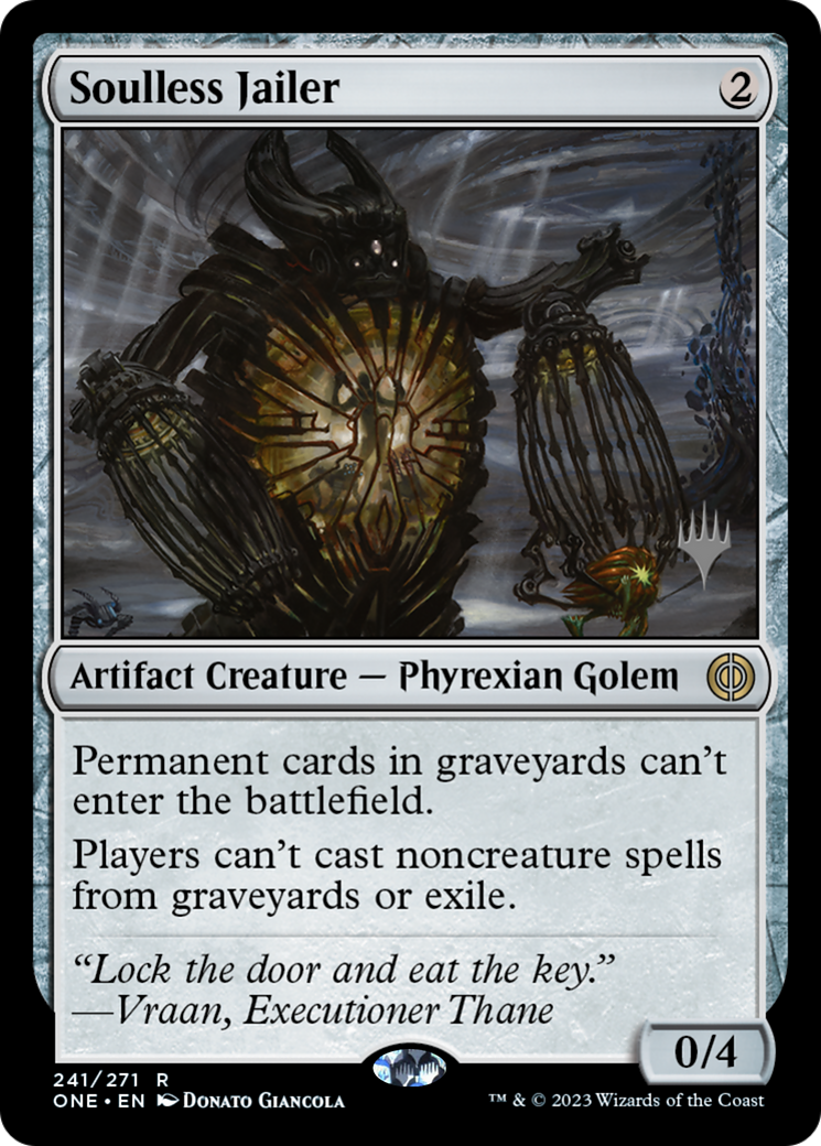 Soulless Jailer (Promo Pack) [Phyrexia: All Will Be One Promos] | Pandora's Boox
