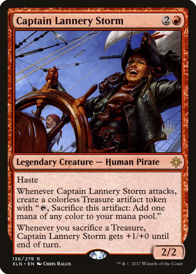 Captain Lannery Storm (Promo Pack) [Ixalan Promos] | Pandora's Boox
