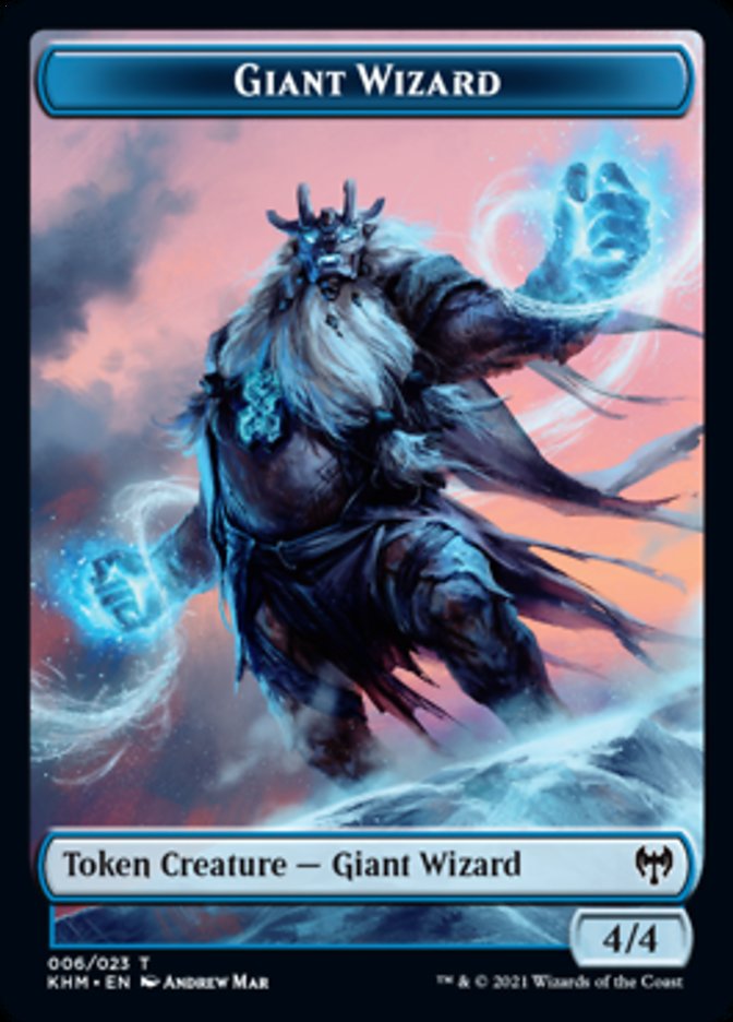 Giant Wizard Token [Kaldheim Tokens] | Pandora's Boox