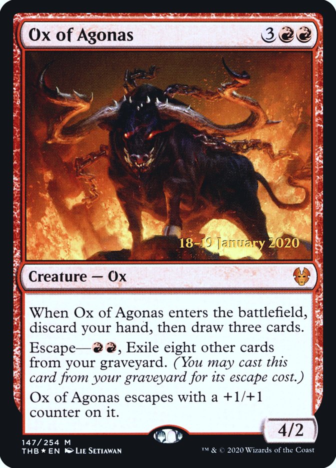 Ox of Agonas [Theros Beyond Death Prerelease Promos] | Pandora's Boox